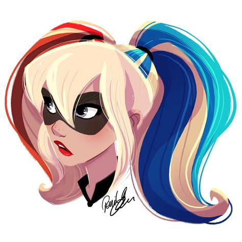 Pinup Arena • pernilleoe: Had to draw a quick #harleyquinn... Joker Et Harley Quinn, Harley ...