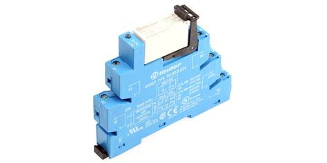 Finder 24V ac/dc DPDT Interface Relay Module DIN Rail Mount - RS ...