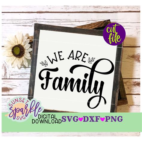 Family Svg We Are Family Svg, Home Svg Files - Etsy