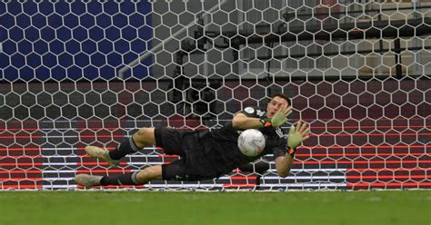 Emiliano Martinez saves three penalties to set up Brazil vs Argentina ...