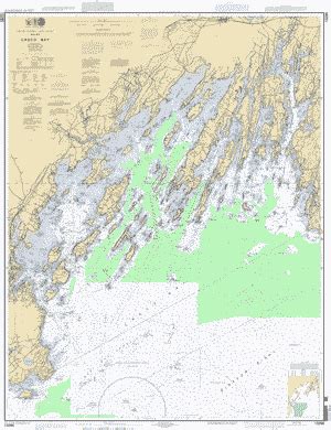 Casco Bay Map Chart