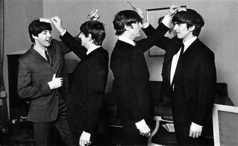 "In the early Beatle-mania years, The Beatles would occasionally wear black, and then later grey ...