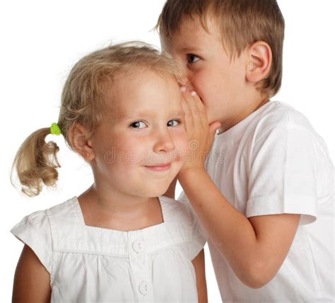 Kids whispers a secret stock photo. Image of boys, mouth - 51703426