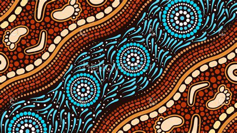 Illustration based on aboriginal style of background. - Download Graphics & Vectors