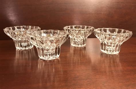 Vintage Crystal Candlestick Holders, candlestick Tea light holders