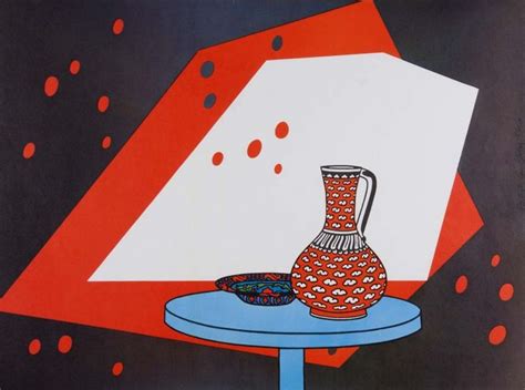 Patrick Caulfield (1936-2005): Red and White Still Life, 1966 | Prints, Pop art, Still life