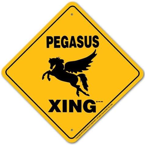 Pegasus Xing Sign Aluminum 12 in X 12 in 20906 - Etsy