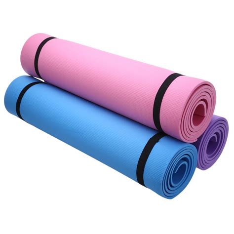 3 Colors Fitness Equipments EVA 6mm Thick Yoga Mat Non slip Yoga Mat ...