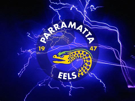 Rugby Equipment Sporting Goods 122055 PARRAMATTA EELS NRL TEAM LOGO ...