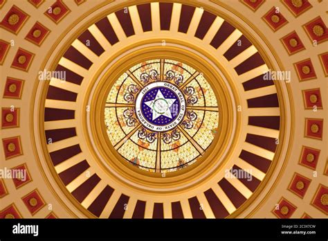 Dome Interior, State Capitol Building, Oklahoma City, Oklahoma, USA ...