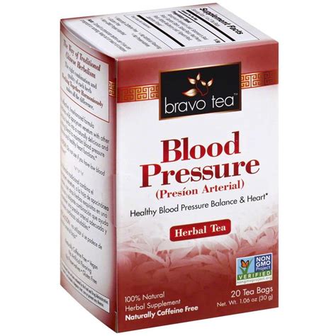 Bravo Teas Blood Pressure Herbal Tea, 20 ct, (Pack of 6) - Walmart.com - Walmart.com