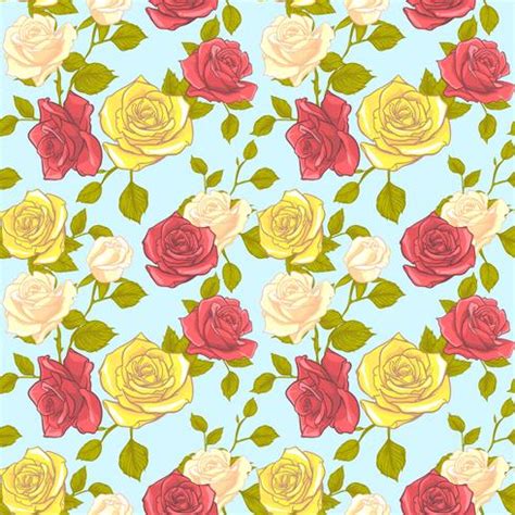 flower rose seamless pattern, vector floral rose seamless pattern, flower background 506520 ...