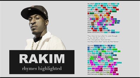 Rakim - Flow Forever - Verse 1 & 2 - Lyrics, Rhymes Highlighted (054 ...