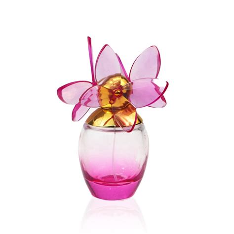 Creative 55ml Pink Perfume Bottle With Flower Shaped Cap, High Quality ...