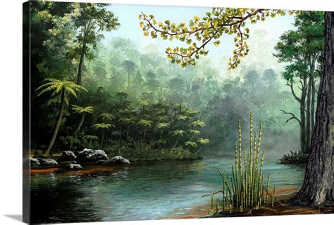 Jurassic Landscape, Artwork Wall Art, Canvas Prints, Framed Prints ...