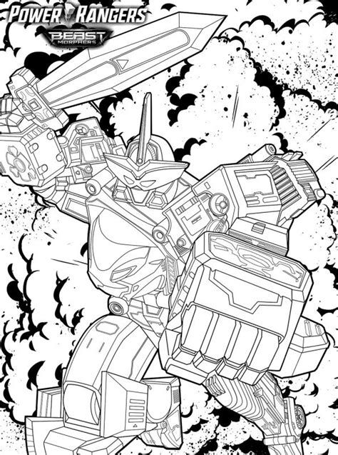 Power Rangers Megazord Coloring Pages