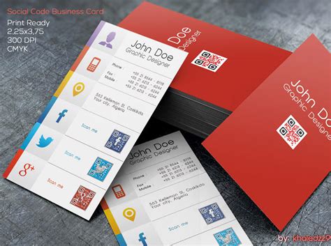 Social Code Business Card by khaledzz9 on DeviantArt