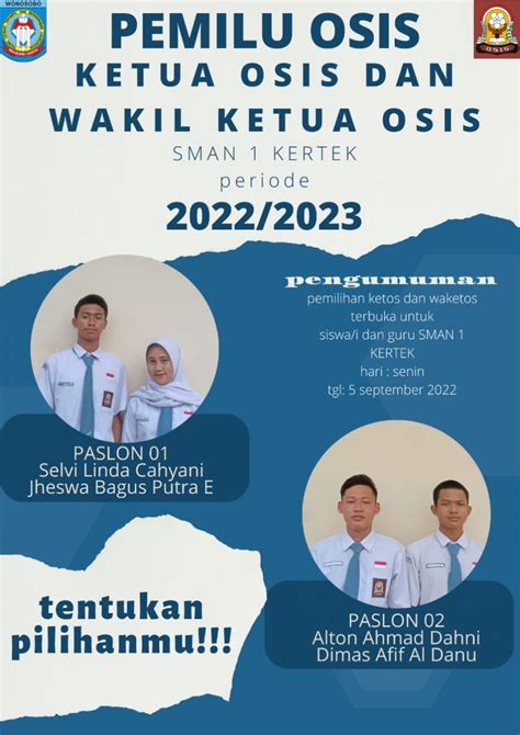 PEMILIHAN KETUA OSIS PERIODE 2022 2023 SMA NEGERI 1 KERTEK