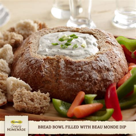 Bring this Bread Bowl filled with Beau Monde Dip to your next get ...