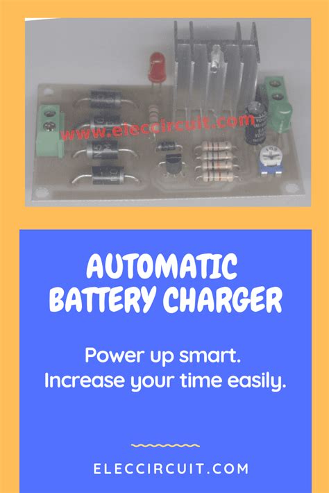 Automatic Battery Charger Circuit projects - ElecCircuit.com