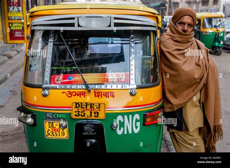 Auto Rickshaw Driver, Paharganj, New Delhi, India Stock Photo - Alamy