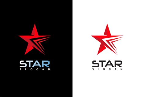 Red Star Design Logo Template Graphic by nicemorning · Creative Fabrica