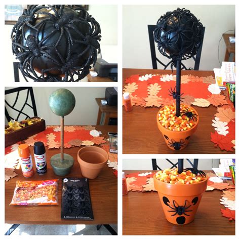 Quick and EASY halloween craft! The tree was pre made and at Hobby Lobby for $7 and the clay pot ...