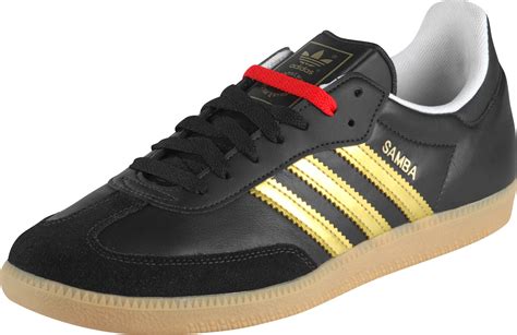 adidas Samba shoes black gold