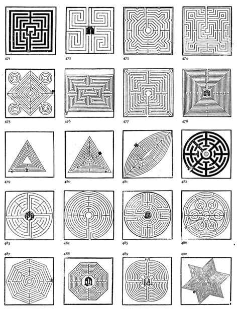 DOC24/3437 - Labyrinth designs from the seventeenth century | Labyrinth design, Labyrinth garden ...