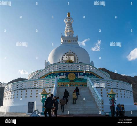 Ladakh Shanti Stupa, Ladakh, India Stock Photo - Alamy