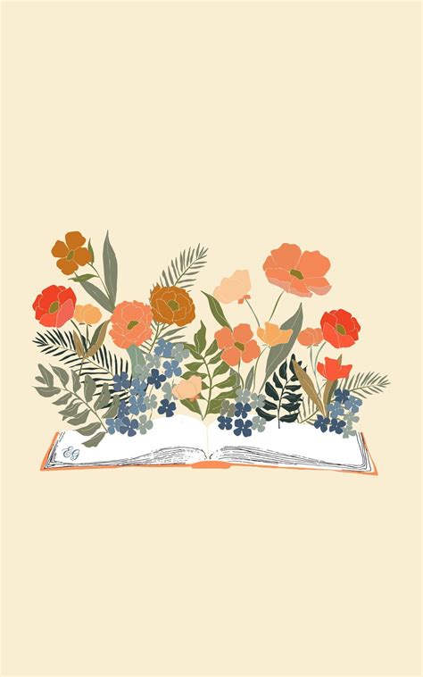 Beautiful flowers and book illustration | Illustration art drawing ...