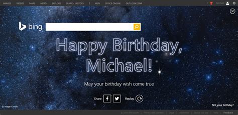 OnMSFT.com Bing starts wishing users a happy birthday OnMSFT.com