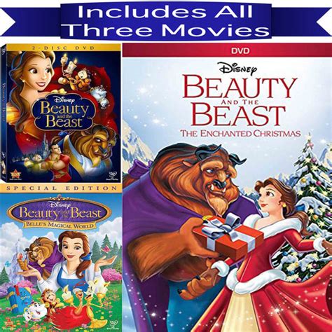 Walt Disney's Beauty & The Beast DVD Set 3 Movie Collection – Blaze DVDs