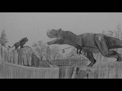 Jurassic World T Rex Drawing Realistic - bmp-power