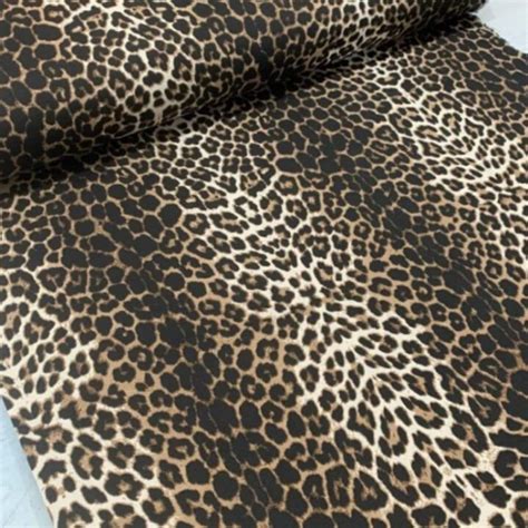 Leopard Upholstery Fabric By The Yard Animal Print Cotton | Etsy