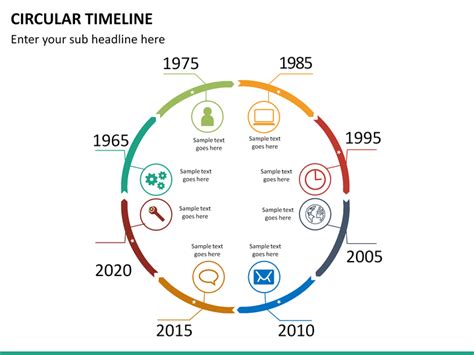 Circular Timeline PowerPoint Template | SketchBubble