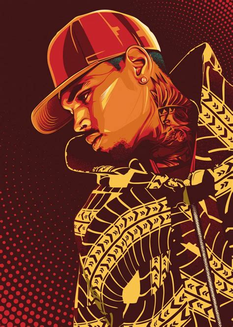 Chris Brown - Hip Hop Artist – Poster | Canvas Wall Art Print Poster - Canvas Wall Art Decor