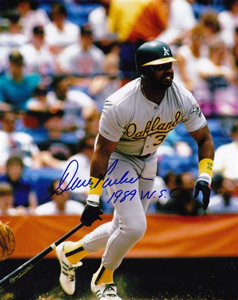 DAVE PARKER OAKLAND A'S 1989 WSC ACTION SIGNED 8x10