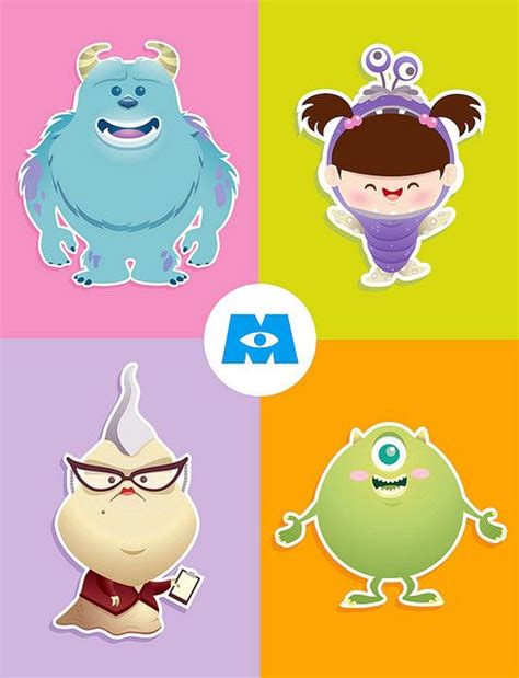 Kawaii Monsters Inc. | Dibujos de monster inc, Personajes de monsters inc, Personajes de monster inc