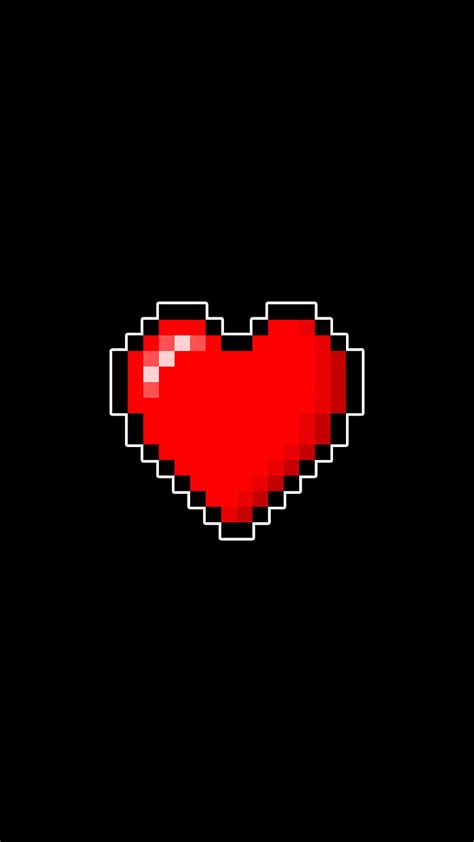 Heart pixel 8 bits, heart, link, nintendo 8bits, pixel, zelda, HD phone ...