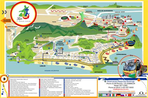 Mapa turístico do Rio de Janeiro : monumentos e passeios