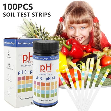 THRENS Soil Test Strips Soil Testing Kit 100 Tests PH Strips for Testing Soil Soil Test Kit for ...