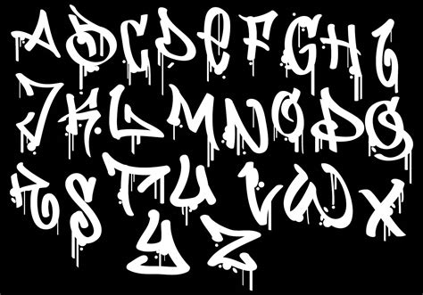 Graffiti Alphabet Vector Art, Icons, and Graphics for Free Download