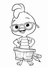 Happy Chicken Little Coloring Page  Free Printable Pages sketch template