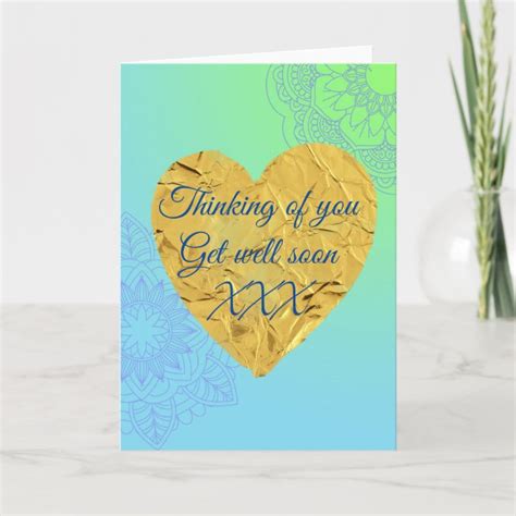 Get well soon heart card | Zazzle.com