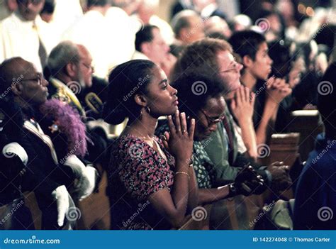 Several People Praying in a Church Service IPeople Editorial Stock Photo - Image of worshipers ...