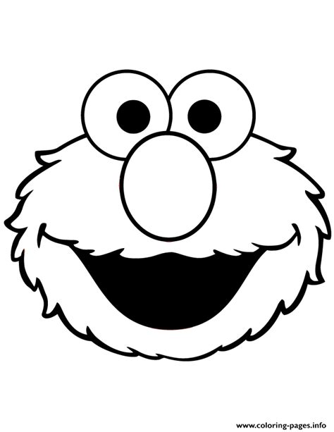 Print cute elmo face coloring pages | Elmo coloring pages, Sesame street coloring pages, Mermaid ...