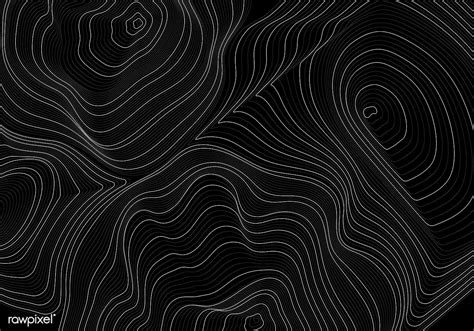 Black and white abstract map contour lines background | free image by ...