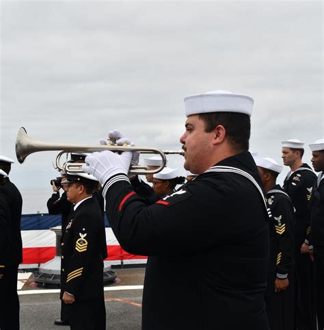 DVIDS - Images - USS Lake Champlain Conducts Burial at Sea [Image 6 of 10]