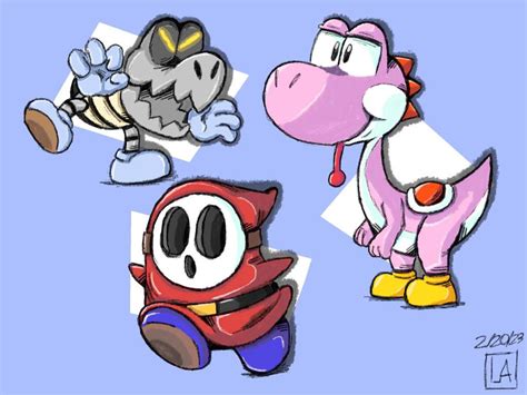 Super Mario Characters by megasonikirb on DeviantArt